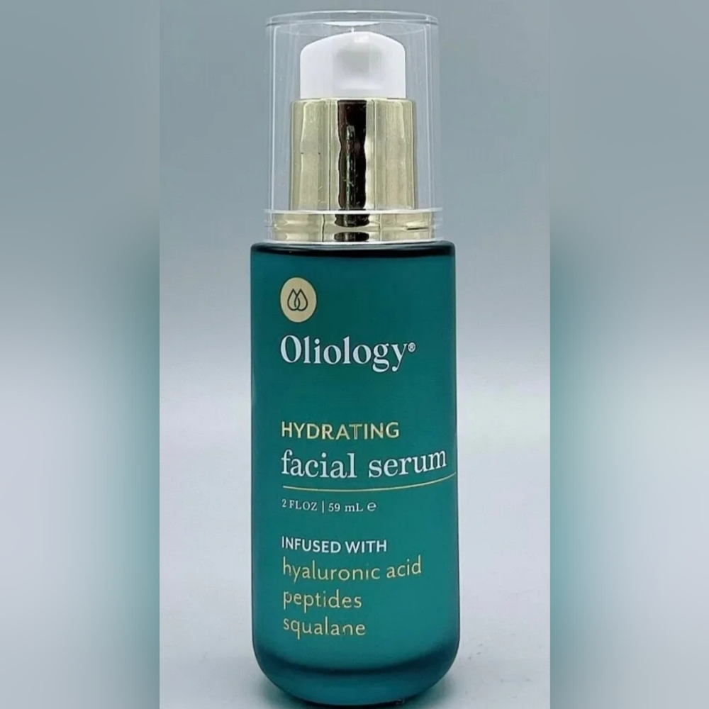 Oliology Hydrating Facial Serum w/ Hyaluronic Acid Peptides Squalane 2oz New